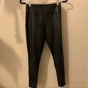 Faux leather leggings